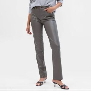 Gap High Rise Vegan Leather Vintage Slim Pants - NWT